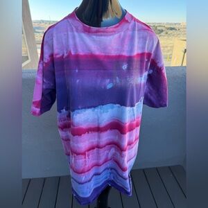 Vintage Earth Tribe Tie Dye Tee | Oversized Unisex | Rare Graphic | Y2K Festival